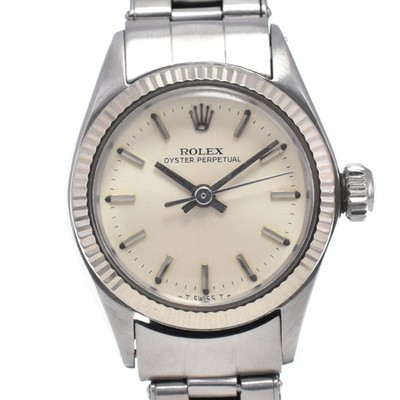 ROLEX Oyster perpetual 6619 vintage Cal.1160 Automatic Ladies Watch L#148241