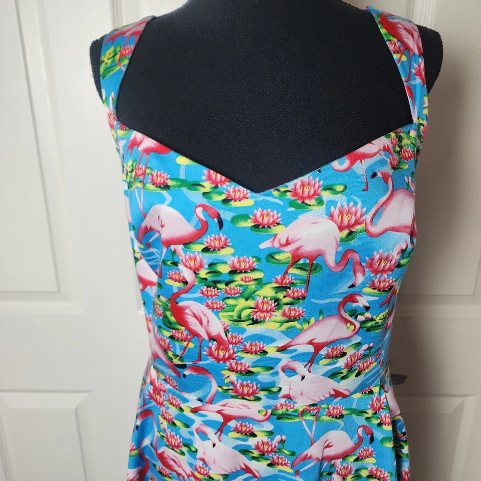 Vestido Flamenco Hearts & Roses 16 Retro Rockabilly Años 50 60 Ajuste Acampanado Columpio Pinup Foto 2 de 4