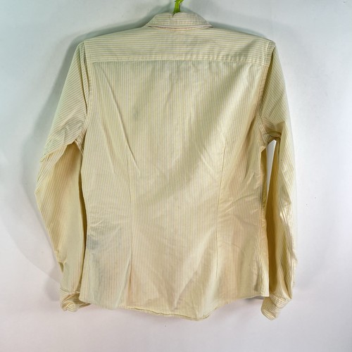 VTG Ralph Lauren Sport Striped Button-Down Shirt Boys Size 12 Yellow - Picture 6 of 9