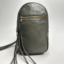 HOBO International Ryder Green Velvet Hide Leather Backpack Sling Crossbody