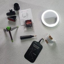 Tech Creator Accessories Bundle Ring Light Mini Camera Tripod Qi Charger NEW