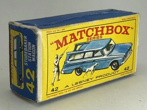 Matchbox Lesney Original BOX ONLY No. 42 Studebaker Station Wagon Free Shipping