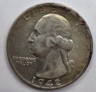 *SILVER* 1942-S  Washington Quarter -《Great Way To Buy Silver!!》