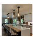 KLSS Oil Rubbed Bronze Pendant Lights Kitchen Island - Clear Glass Pendant Light — photo 8
