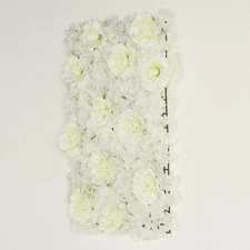 4 Cream Roses and Hydrangea Flowers Mat Wall Backdrop Panels Wedding Decorations