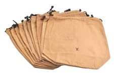 Authentic Louis Vuitton Dust Bag 10 Set Cotton Beige 10.2x19.1x0.4 LV 3950N