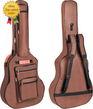 Acoustic Guitar Bag 40 41 42 Inches, 6 Pockets Guitar Case Waterproof Oxford Clo