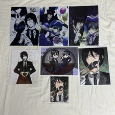 Black Butler Anime Folder / Fan Art Lot With Spike Spencer Autograph For Amber