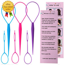 6Pcs Topsy Tail and Hair Styling Tool Set - Ponytail Makers