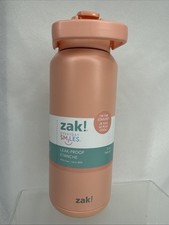 Vacuum Insulated Zak Leak-proof 32oz Pink Coral Peach Bottle Cup Travel