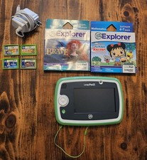 LeapFrog LeapPad3 Learning Tablet - Green - 6 Cartridges - Disney  More