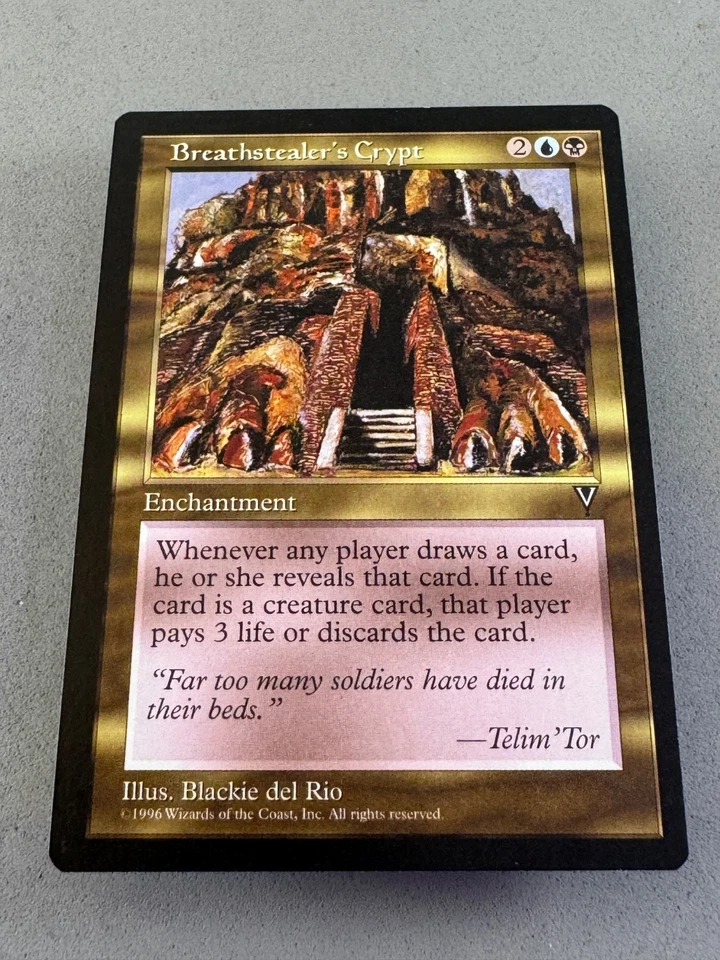 Breathstealer's Crypt Mirage Regular MTG—Unplayed Near Mint—Vintage RESERVE LIST - Image 3 of 4
