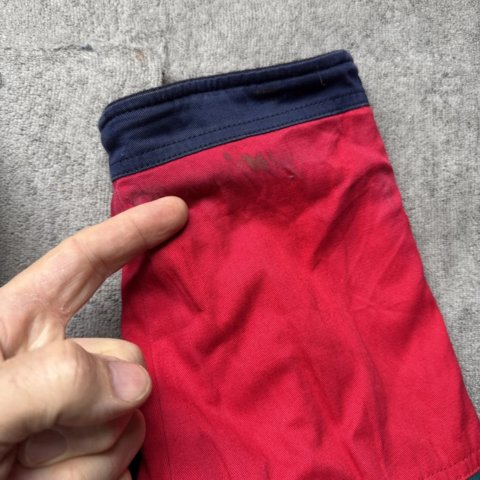 Maggie Lawrence Reversible Wool Coat Navy Blue Colorblock Hooded Toggle Small - Image 3 of 4