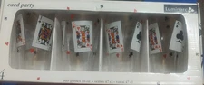 Luminarc Card Party Pub Glasses Set of 4 Glasses 16oz - 6" Tall - Made in USA