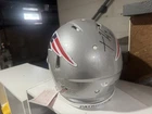 TreVeyon Henderson Patriots Autographed Riddell Speed Authentic Helmet