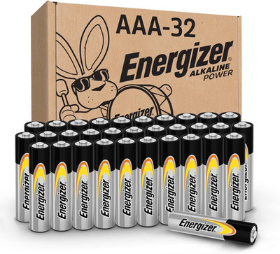 Alkaline Power AAA Batteries (32 Pack), Long-Lasting | for Wireless Mouse, Flash