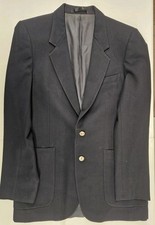 VTG Yves Saint Laurent YSL Pour Homme Wool Blazer Jacket Black IT 48 /US 38