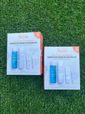 Set Of 2 (4 Pieces Each) Avene sensitive skin starter Care Kit