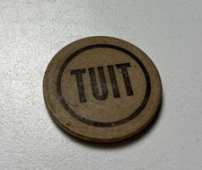 Vintage Round Tuit Wooden Nickel Quarter Bob's Rare Coins Washington State 1989