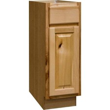 Hampton 12 in. W x 24 in. D x 34.5 in. H Assembled Base Kitchen Cabinet in Natur