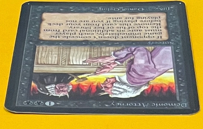 MTG DEMONIC ATTORNEY Alpha (OldManMTG 012-272) - Image 3 of 4