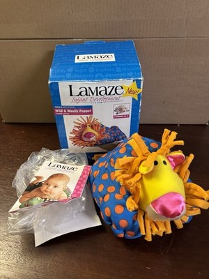 Lamaze ''Wild & Woolly Reversible Puppet Lion/sheep