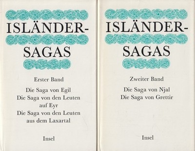 Buch: Isländersagas, Heller, Rolf. 2 Bände, 1982, Insel Verlag, gebraucht, gut