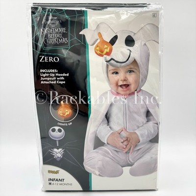 Spirit Baby Zero Light-Up Hooded Jumpsuit Costume The Nightmare Before  Christmas
