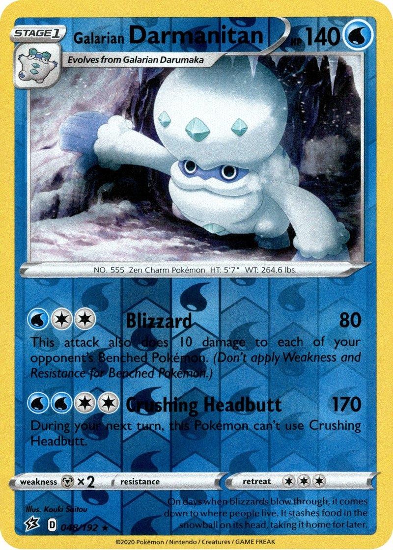 Pokemon Galarian Darmanitan [SWSH02: Rebel Clash - 048/192] Reverse Holofoil