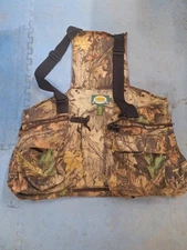 Cabela's Tactical Turkey Hunting Vest Mens XL Built In Seat Cushion Pad 7468