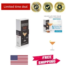 Elevate Home Cocktails with 6 Uptown Rocks Capsules - Peach & Cilantro Flavor