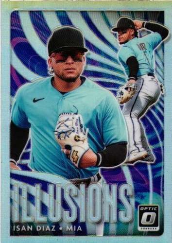 2020 Donruss Optic #OI-4 Isan Diaz Optic Illusions Holo - Picture 1 of 2