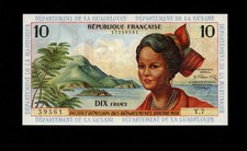 French Antilles - 10 Francs Note (1964) P8b - Uncirculated