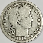 1916-D Silver Barber Quarter - ** G+ ** Could grade higher!!