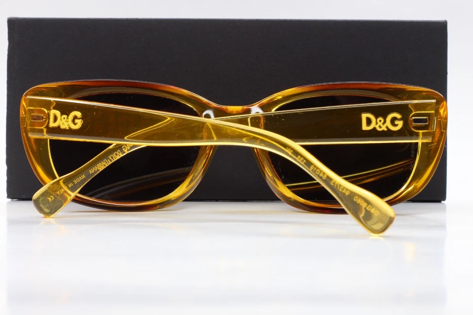 Dolce & Gabbana DG8060 942-73 Crystal Amber Luxury Italy Sunglasses 54-19-135mm - Image 4 of 4