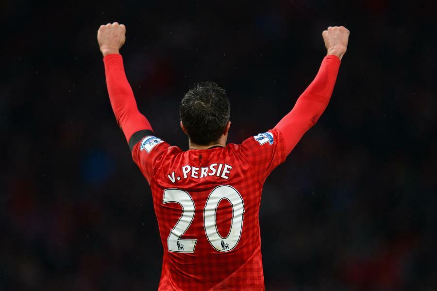 Maillot Manchester United 2012/13 - Robin Van Persie #20, Taille M, Manches Longues, Occasion