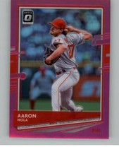 2020 Donruss Optic Aaron Nola 140   Philadelphia Phillies Pink