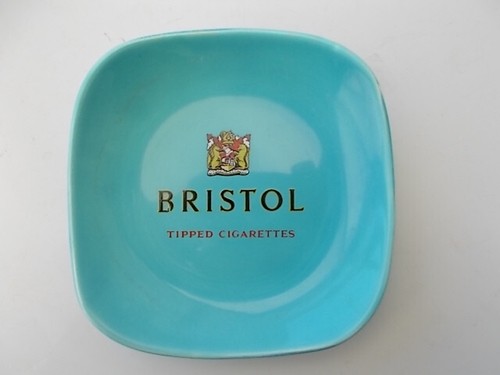 PAIR VINTAGE - BRISTOL TIPPED CIGARETTES - CERAMIC PUB ASHTRAYS - CHANGE DISHES - 第 8/16 張圖片