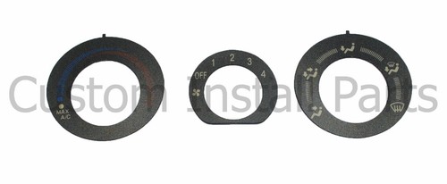 AC Control Decals A/C Replacement Stickers Fits Mitsubishi Lancer Evo ...