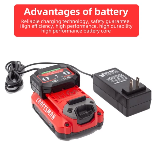 Battery Charger Replacement For Craftsman 20V MAX V20 Series Li-ion Battery - Picture 3 of 11
