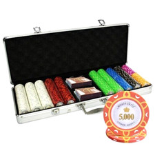 JEU DE JETONS DE POKER MRC POKER 500 PIÈCES 14 G MONTE CARLO POKER ROOM AVEC ÉTUI EN ALUMINIUM