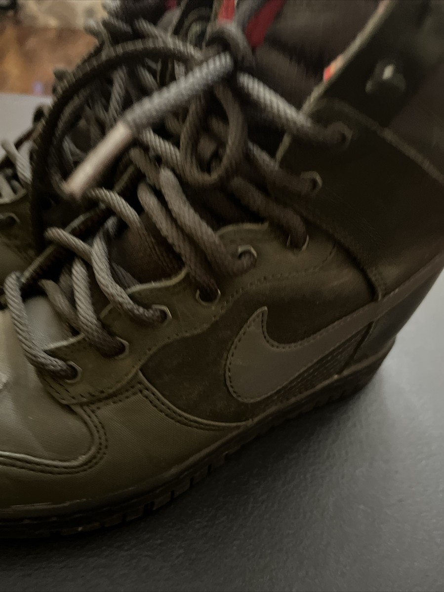 Nike Dunk Sky Hi Wedge Sneaker Boot Sequoia Green H2o Repel