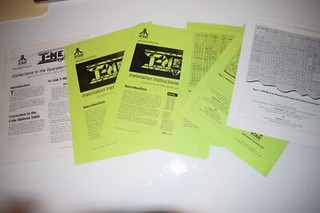 ATARI GAMES T-MEK SUPPLEMENTS TO OPERATOR MANUAL CO-394-02 CO-394-03 (BOOK823)