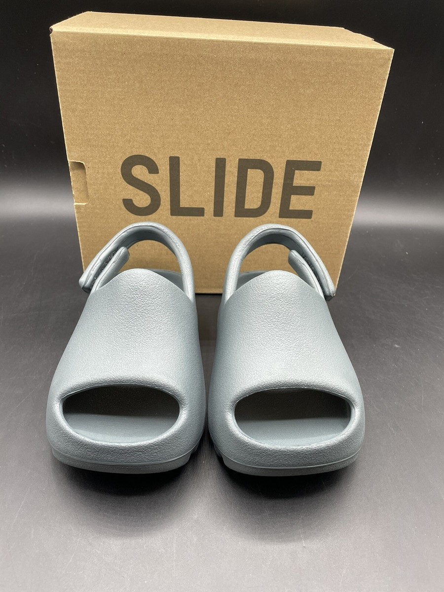 New adidas Yeezy Slide Slate Marine Blue Size 7K Fits 7c Infant Baby  ID2354