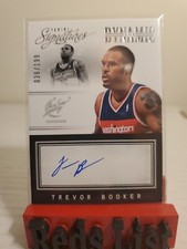 2013-14 Panini Signatures Dynamic Ink Auto #18 Trevor Booker 36/199 Wizards 