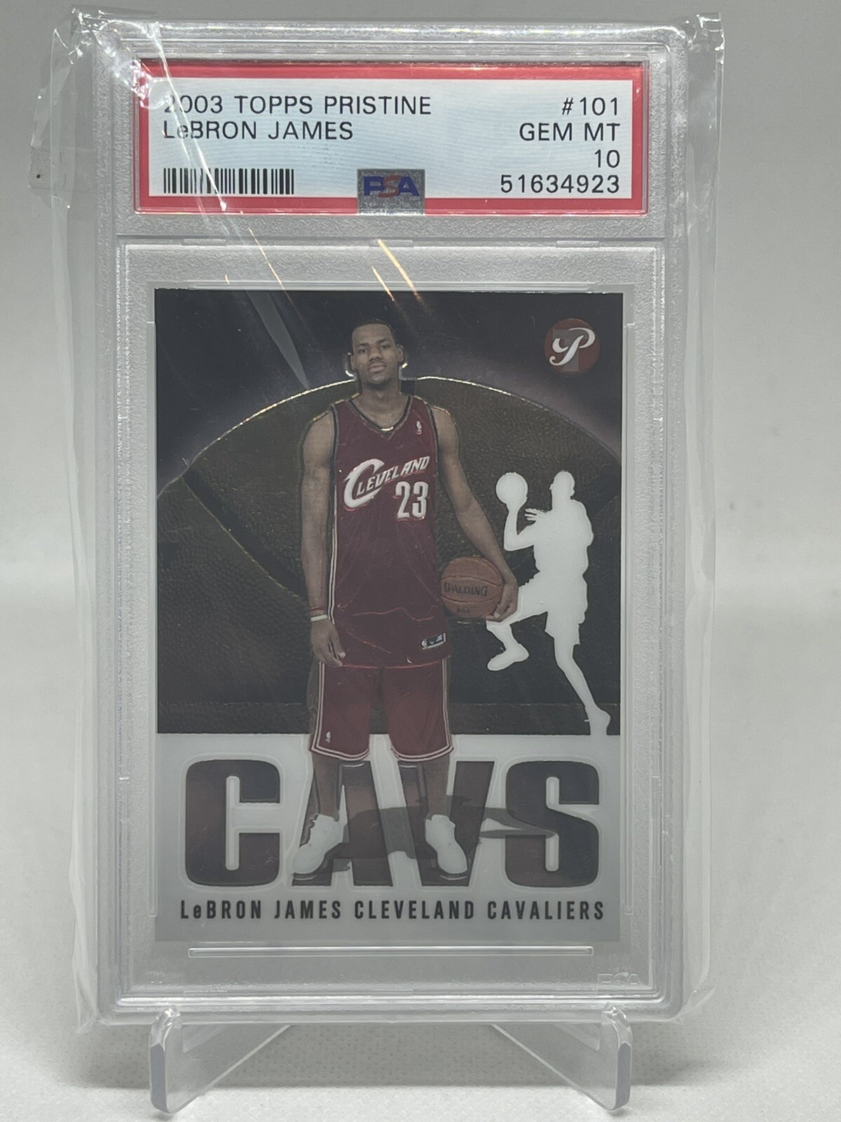 LEBRON JAMES 2003-04 TOPPS PRISTINE ROOKIE #101 PSA 10 GEM MINT