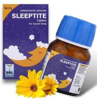   SBL Sleeptite Tablets   25g Homeopathic Support for Sleep and Relaxation |