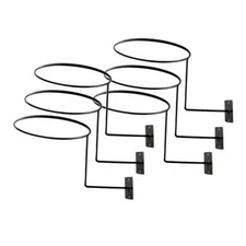 6 Pcs Helmet Holder Wall Motorcycle Hook Mount Hanger Display Rack Metal Decor