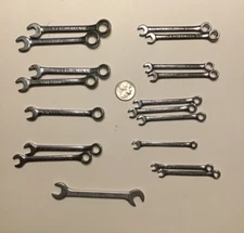 USA MADE Set of 18 Craftsman & Easco ignition combination wrenches
