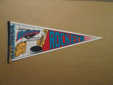 WHL Kelowna Rockets Vintage Circa 1990's Team Logo Junior Hockey Pennant #1